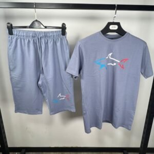 Ensemble Paul& Shark 100% coton bleu claire